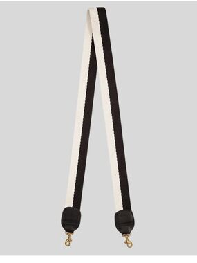 Clare V. Crossbody Strap in Black and White